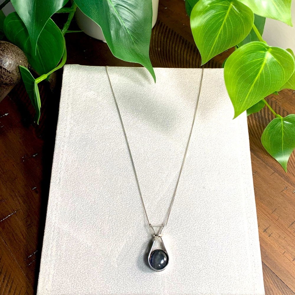 Vintage Kalevi Sara of Finland Modernist Silver Necklace